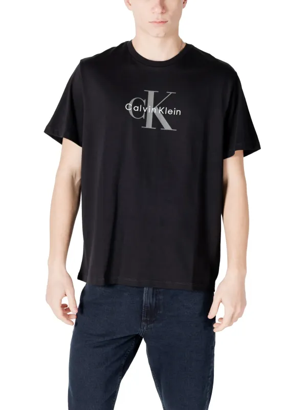 "Calvin Klein Jeans T-Shirts im Sale | Calvin Klein Herren TShirt Schwarz Frühjahr Sommer online kaufen"|Planet-Deluxe