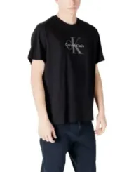 "Calvin Klein Jeans T-Shirts im Sale | Calvin Klein Herren TShirt Schwarz Frühjahr Sommer online kaufen"|Planet-Deluxe