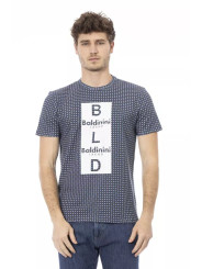 T-Shirts Chic Grey Cotton Tee with Bold Front Print 90,00 € 2000051642653 | Planet-Deluxe