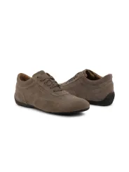 Braune Sparco IMOLA Mikrofaser-Sneakers