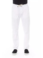 Jeans & Pants Elegant White Cotton Chino Trousers 210,00 € 2000051586001 | Planet-Deluxe