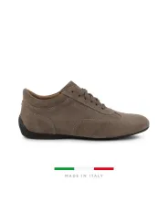Taupe braune Sparco Rennschuhe aus Italien