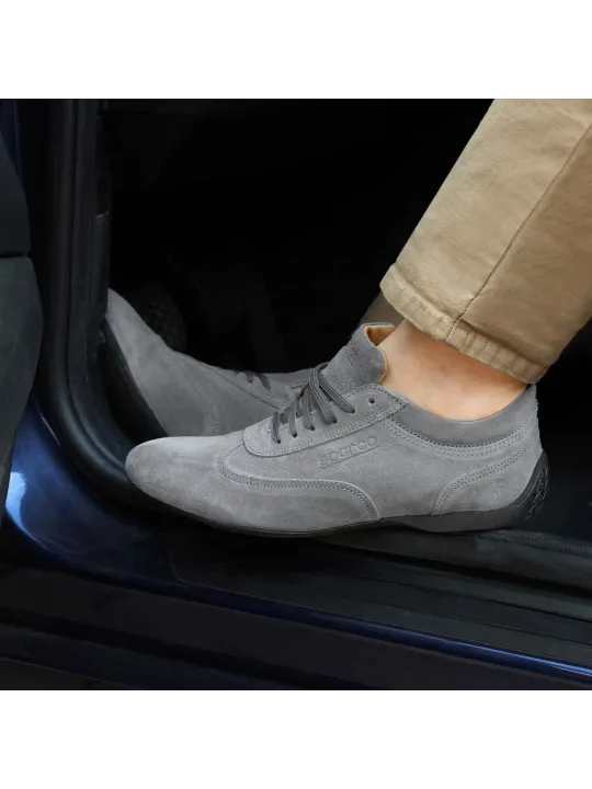 Graue Sparco IMOLA-GP-Fahrerschuhe