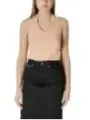 "Calvin Klein Jeans Tops im Sale | Calvin Klein Jeans Damen V-Ausschnitt Top Orange online kaufen"|Planet-Deluxe