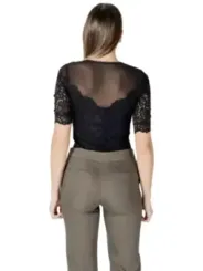 "Morgan De Toi Blusen im Sale | Morgan De Toi Schwarze V-Ausschnitt Bluse online kaufen"|Planet-Deluxe