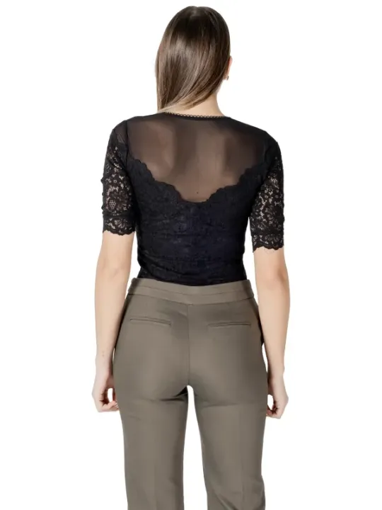 "Morgan De Toi Blusen im Sale | Morgan De Toi Schwarze V-Ausschnitt Bluse online kaufen"|Planet-Deluxe