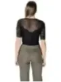 "Morgan De Toi Blusen im Sale | Morgan De Toi Schwarze V-Ausschnitt Bluse online kaufen"|Planet-Deluxe