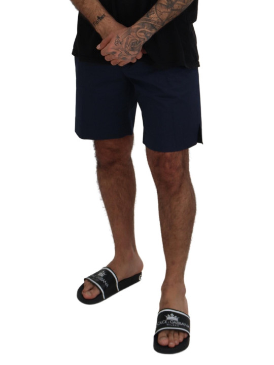 Shorts Elegant Blue Chino Shorts 550,00 € 8058990922453 | Planet-Deluxe