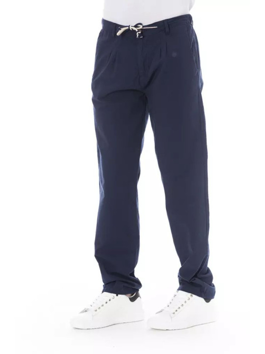 Jeans & Pants Elegant Blue Cotton Chino Trousers 210,00 € 2000051585189 | Planet-Deluxe