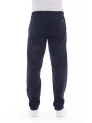 Jeans & Pants Elegant Blue Cotton Chino Trousers 210,00 € 2000051585189 | Planet-Deluxe