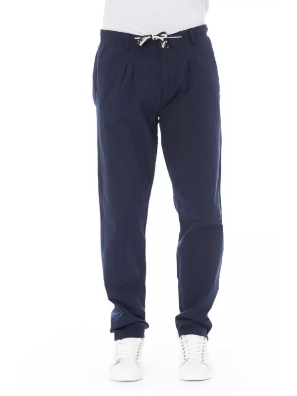 Jeans & Pants Elegant Blue Cotton Chino Trousers 210,00 € 2000051585189 | Planet-Deluxe