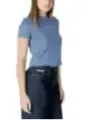 "Calvin Klein Jeans T-Shirts im Sale | Calvin Klein Azurblau Damen T-Shirt online kaufen"|Planet-Deluxe
