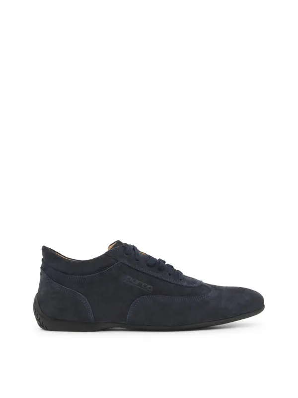 Blaue Sparco IMOLA-GP-Rennschuhe Detailaufnahme Blaue Sparco IMOLA-GP-Rennschuhe Detailaufnahme