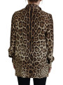 Tops & T-Shirts Elegant Silk Leopard Print Collared Top 2.000,00 € 8057001430550 | Planet-Deluxe