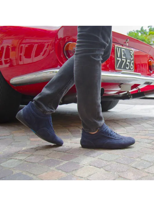 Blaue Sparco IMOLA-GP-CAM Wildlederschuhe
