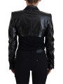 Jackets & Coats Elegant Cropped Black Designer Jacket 2.020,00 € 8057142096561 | Planet-Deluxe