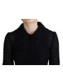 Jackets & Coats Elegant Black Wool Blend Button Down Jacket 2.410,00 € 8057142057715 | Planet-Deluxe