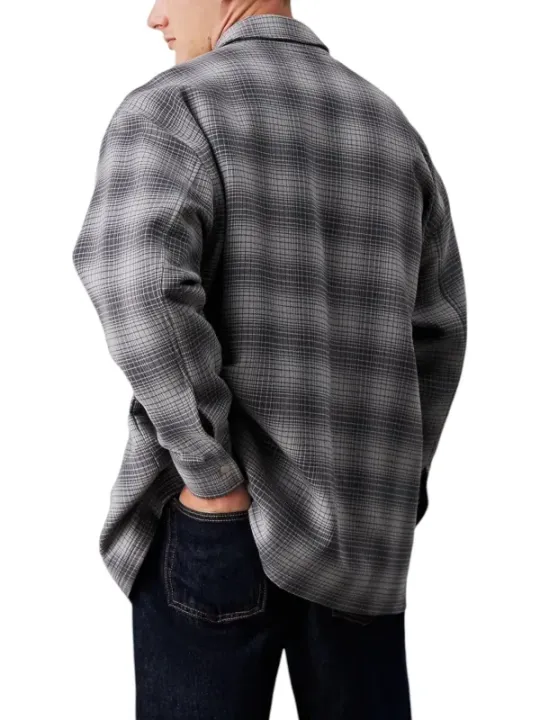 "Calvin Klein Jeans Hemden im Sale | Calvin Klein Herrenhemd Kariert Grau Herbst/Winter online kaufen"|Planet-Deluxe