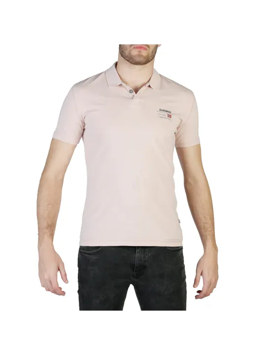 Rosa Napapijri Polohemd mit Patch