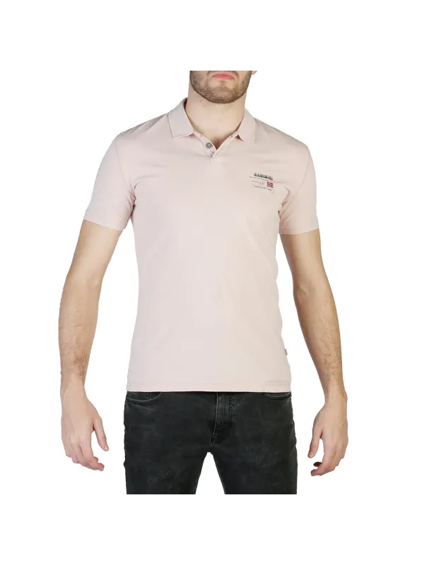 Rosa Napapijri Polohemd mit Patch Rosa Napapijri Polohemd mit Patch