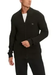 "Calvin Klein Jeans Cardigans im Sale | Calvin Klein Herren Zip-Up Cardigan Schwarz online kaufen"|Planet-Deluxe