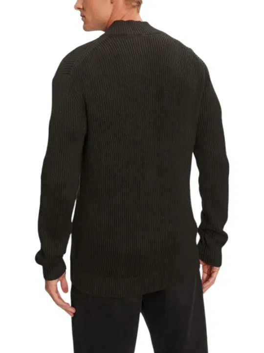"Calvin Klein Jeans Cardigans im Sale | Calvin Klein Herren Zip-Up Cardigan Schwarz online kaufen"|Planet-Deluxe