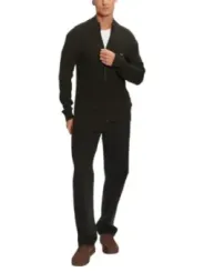 "Calvin Klein Jeans Cardigans im Sale | Calvin Klein Herren Zip-Up Cardigan Schwarz online kaufen"|Planet-Deluxe
