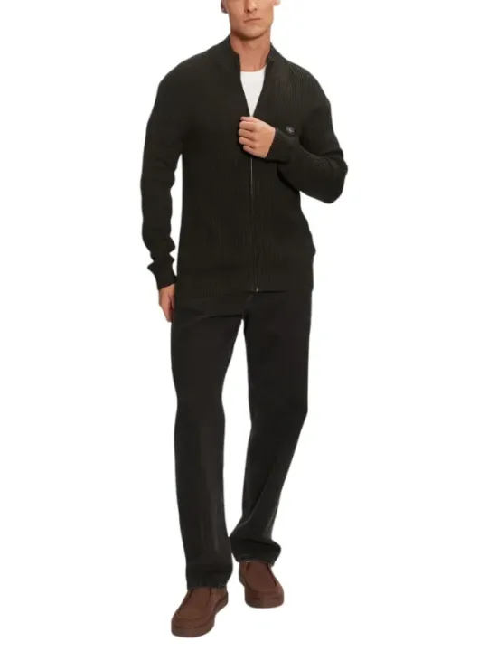 "Calvin Klein Jeans Cardigans im Sale | Calvin Klein Herren Zip-Up Cardigan Schwarz online kaufen"|Planet-Deluxe