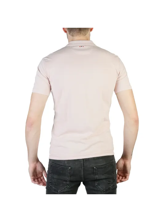 Zartrosa Napapijri Poloshirt Kurzarm