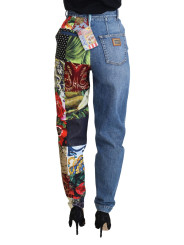 Jeans & Pants Patchwork Jacquard Blue Denim Luxury Jeans 1.380,00 € 8050249423841 | Planet-Deluxe