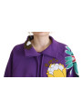 Sweaters Elegant Purple Floral Pullover Sweater 1.380,00 € 8057142382886 | Planet-Deluxe