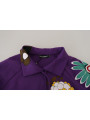 Sweaters Elegant Purple Floral Pullover Sweater 1.380,00 € 8057142382886 | Planet-Deluxe