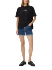 "Calvin Klein Jeans Shorts im Sale | Calvin Klein Damen Sommer Shorts Blau online kaufen"|Planet-Deluxe