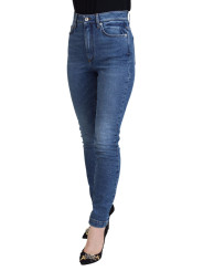 Jeans & Pants Chic Blue Denim Pants â€“ Elegance Meets Comfort 620,00 € 8059579738823 | Planet-Deluxe