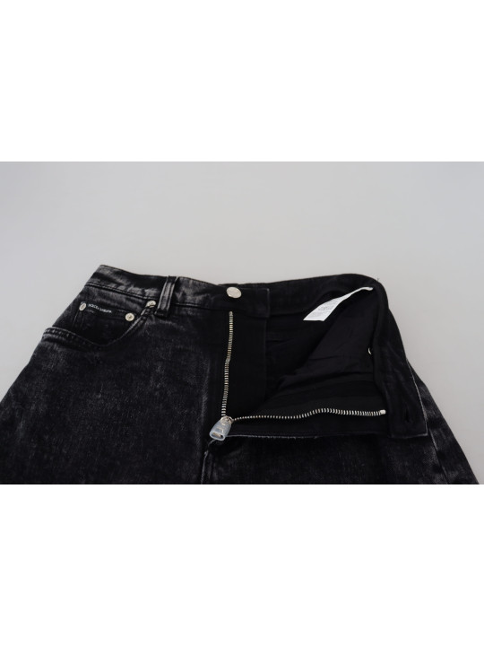 Jeans & Pants Elegant Black Denim Pants 690,00 € 8058990944288 | Planet-Deluxe