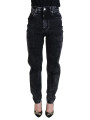 Jeans & Pants Elegant Black Denim Pants 690,00 € 8058990944288 | Planet-Deluxe