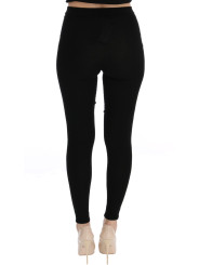 Jeans & Pants Elegant Black Cashmere Pants 690,00 € 8050249424473 | Planet-Deluxe