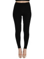 Jeans & Pants Elegant Black Cashmere Pants 690,00 € 8050249424473 | Planet-Deluxe