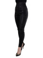 Jeans & Pants Elegant Black Denim Pants - Tailored Fit 830,00 € 8053286374404 | Planet-Deluxe