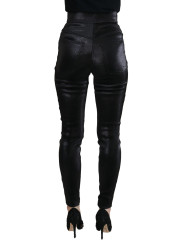 Jeans & Pants Elegant Black Denim Pants - Tailored Fit 830,00 € 8053286374404 | Planet-Deluxe