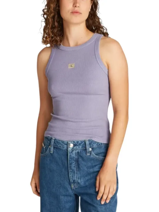 "Calvin Klein Jeans Tops im Sale | Calvin Klein Violett Top online kaufen"|Planet-Deluxe
