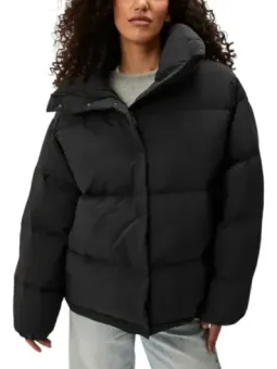 Calvin Klein Damen Winterjacke Schwarz - Stilvoll & Warm