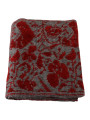 Scarves Chic Red and Grey Cotton Wrap Scarf 370,00 € 8058301882544 | Planet-Deluxe