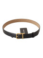 Belts Elegant Black Leather Belt with Engraved Metal Buckle 1.200,00 € 8050249422981 | Planet-Deluxe