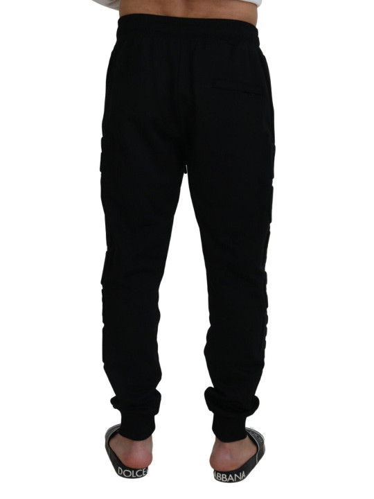 Jeans & Pants Elegant Black Cotton Jogger Pants 750,00 € 8050249420338 | Planet-Deluxe