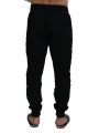 Jeans & Pants Elegant Black Cotton Jogger Pants 750,00 € 8050249420338 | Planet-Deluxe