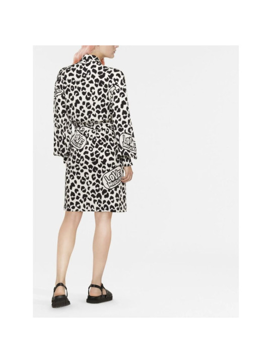 Dresses Chic Monochrome Leopard Dress 260,00 € 8055204648451 | Planet-Deluxe