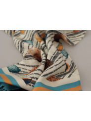 Scarves Multicolor Silk Seashell Printed Scarf 370,00 € 8050249424954 | Planet-Deluxe