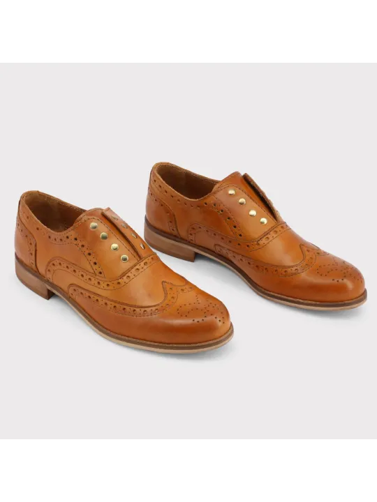 Braune Lederschuhe Made in Italien