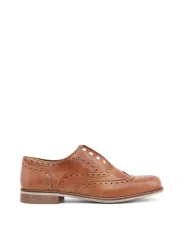 Braune Leder Oxford Schuhe Handgefertigt